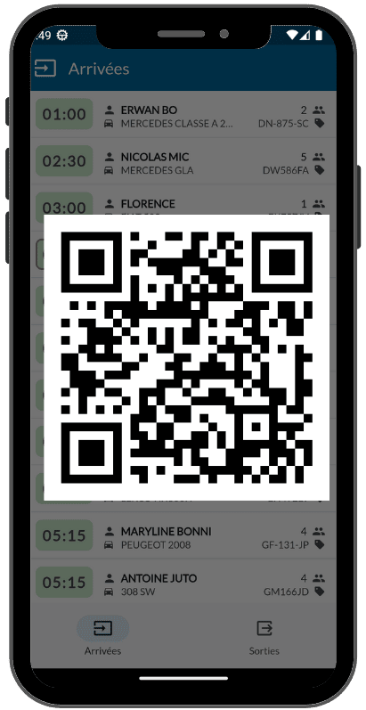 mockup qrcode tail
